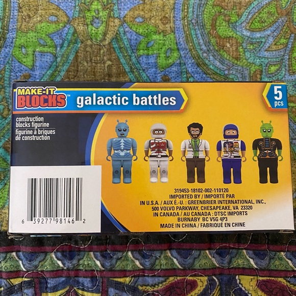3 pr. of SpongeBob socks & 2 packs Defenders & 1 Galactic Battles make-it blocks - Picture 11 of 11
